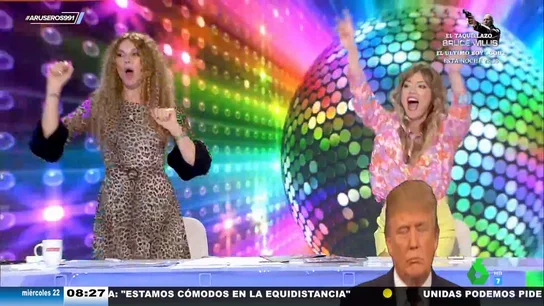 Angie Cárdenas pone en pie al plató de Aruser@s al ritmo de Xuxa en el Día Mundial de sentirse joven Angie Cárdenas pone en pie al plató de Aruser@s al ritmo de Xuxa en el Día Mundial de sentirse joven