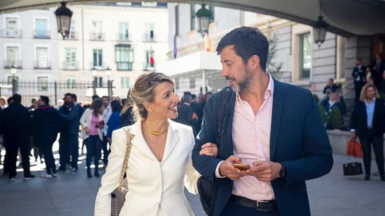 Antón Gómez-Reino con Yolanda Díaz Yolanda Díaz y Antón Gómez-Reino