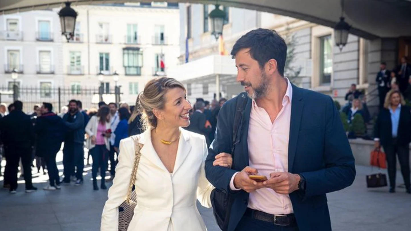 Antón Gómez-Reino con Yolanda Díaz Yolanda Díaz y Antón Gómez-Reino