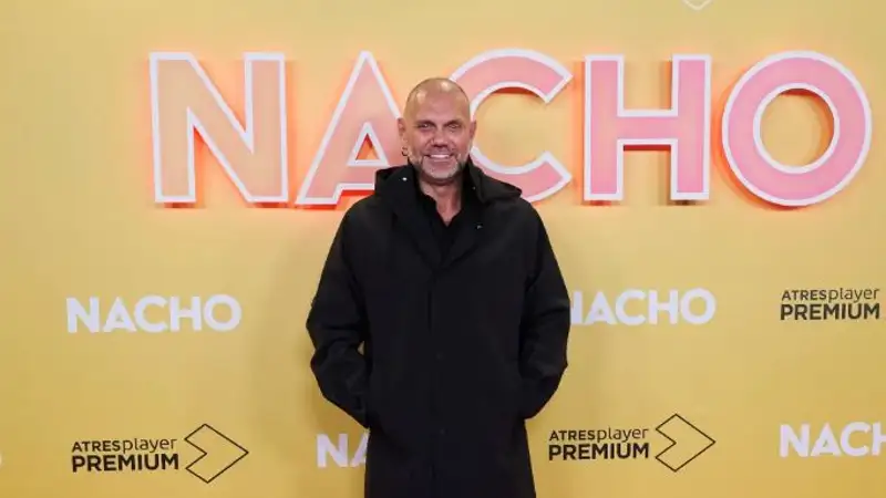 El auténtico Nacho Vidal en el que se inspira el protagonista de 'Nacho' durante la presentación de la serie.