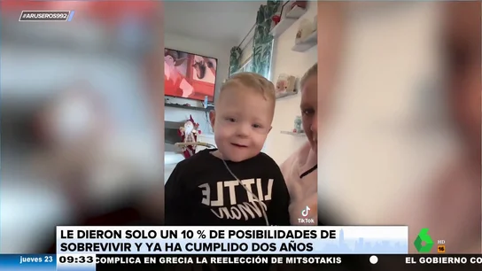 La historia de superación de un bebé: cumple dos años tras darle solo 10% posibilidades de sobrevivir La historia de superación de un bebé: cumple dos años tras darle solo 10% posibilidades de sobrevivir