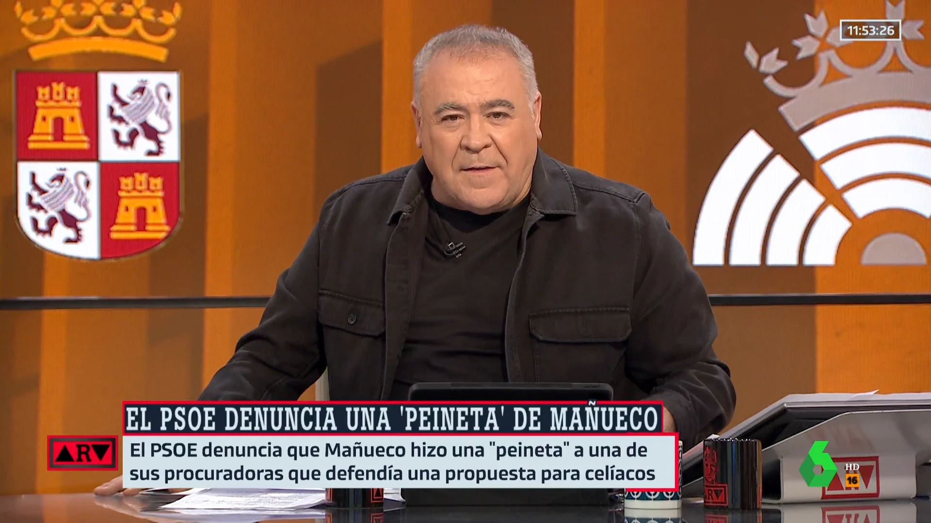 Ferreras reacción peineta