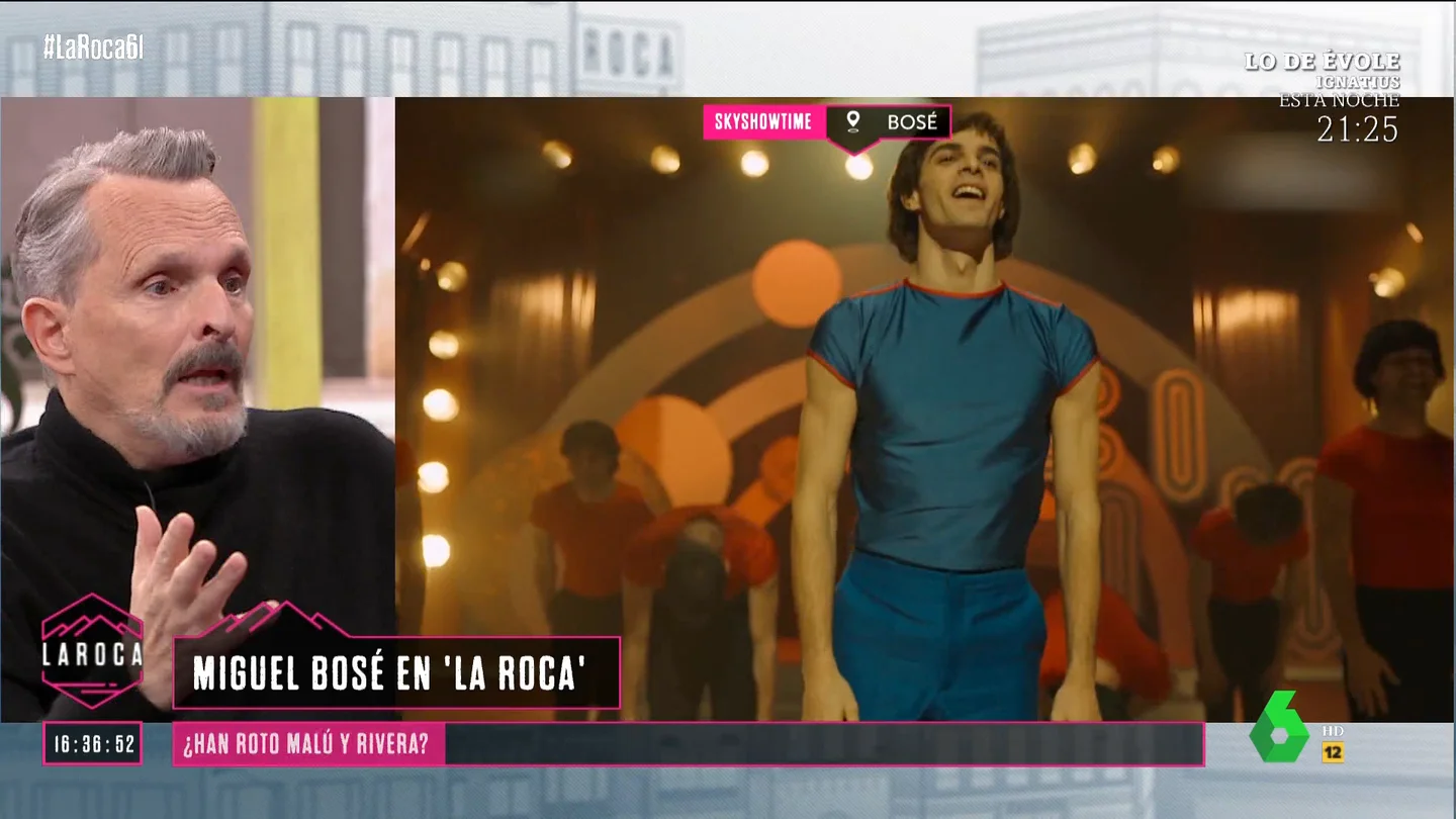 Miguel Bosé y el enorme parecido de José Pastor con él en la ficción: Me cuesta diferenciarme de él En su visita a 'La Roca', Miguel Bosé conversó con Nuria Roca sobre 'Bosé', la serie sobre su vida, de la que destaca el trabajo de los guionistas, que afirma "han creado una magia especial" y de José Pastor e Iván Sánchez, los actores que le interpretan.