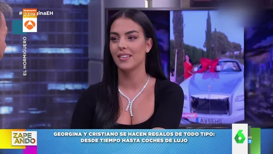 Georgina Rodríguez confiesa qué tipo de regalos le hace a Cristiano Ronaldo: "Tampoco es muy materialista" Georgina Rodríguez confiesa qué tipo de regalos le hace a Cristiano Ronaldo: "Tampoco es muy materialista"
