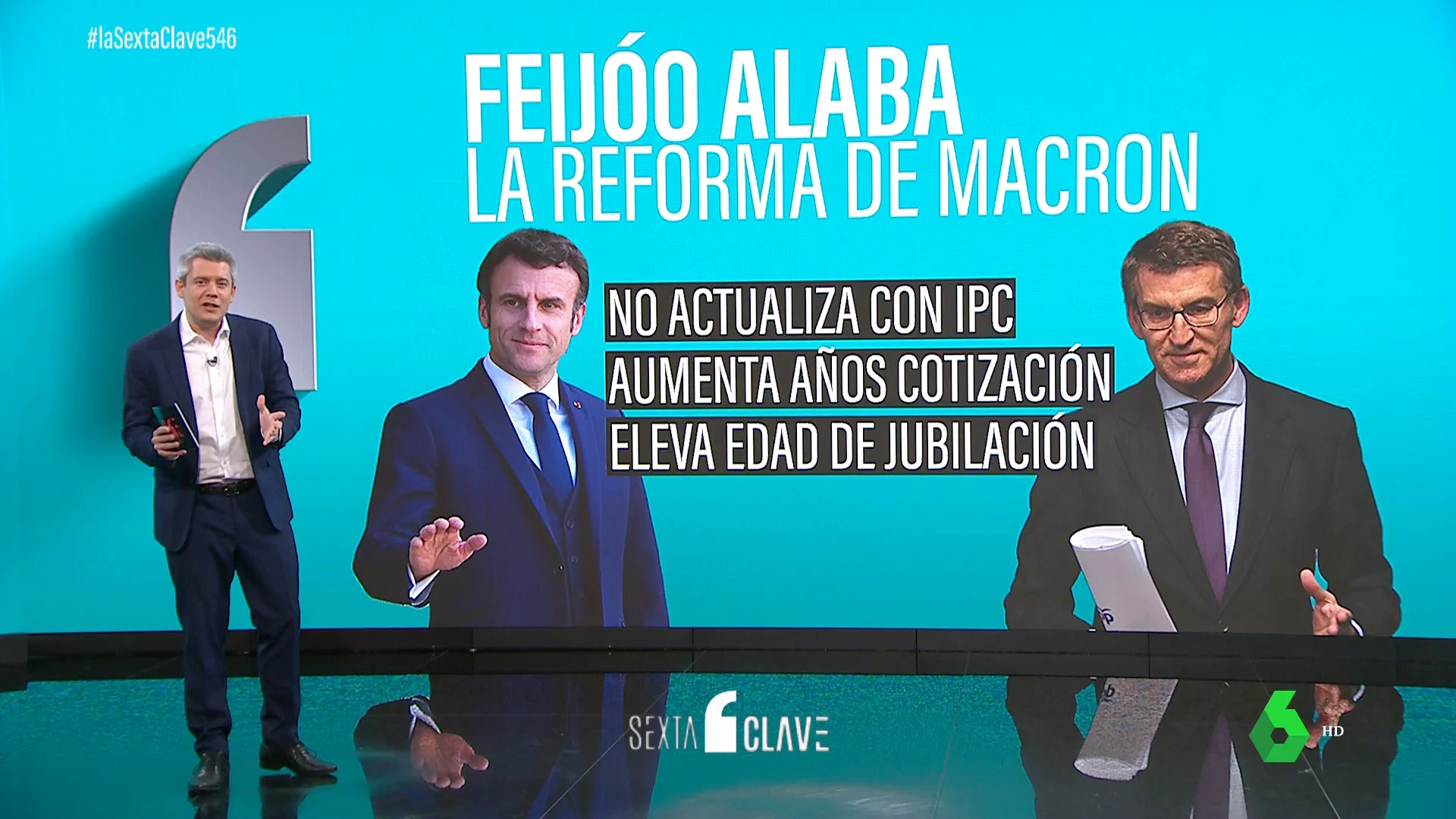 El de Macron que incendia calles antes que el de Sánchez: Feijóo insinúa el modelo de pensiones que prefiere