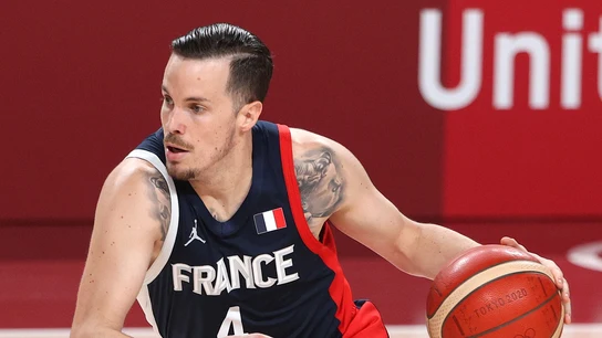 Thomas Heurtel, en un partido con Francia Thomas Heurtel, en un partido con Francia