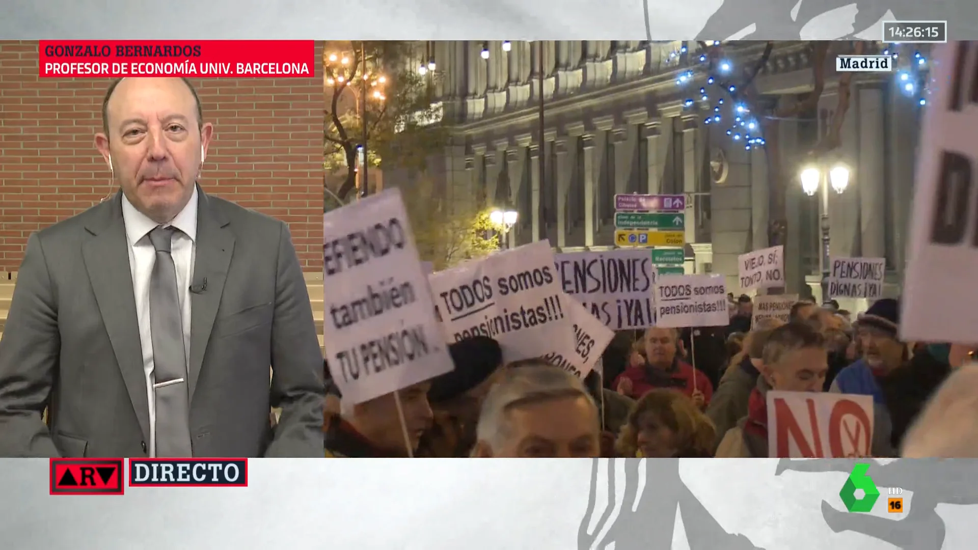 Bernardos responde al PP tras asegurar que garantizó las pensiones: "Una falsedad como la copa de un pino"