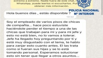 Cuatro detenidos por extorsionar a hombres que habían contratado sus servicios sexuales por Internet