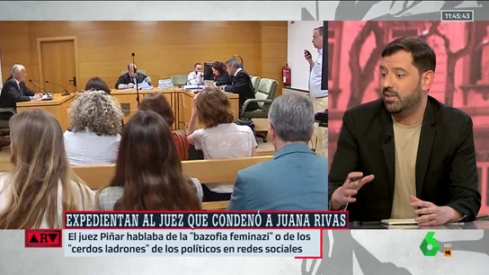 Valdivia: "Es intolerable que una persona que imparte justicia esté en redes hablando de 'feminazis'" Valdivia: "Es intolerable que una persona que imparte justicia esté en redes hablando de 'feminazis'"