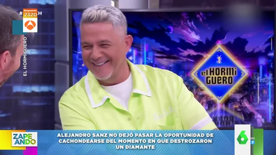 Alejandro Sanz vacila a Pablo Motos por romper un diamante Alejandro Sanz vacila a Pablo Motos por romper un diamante
