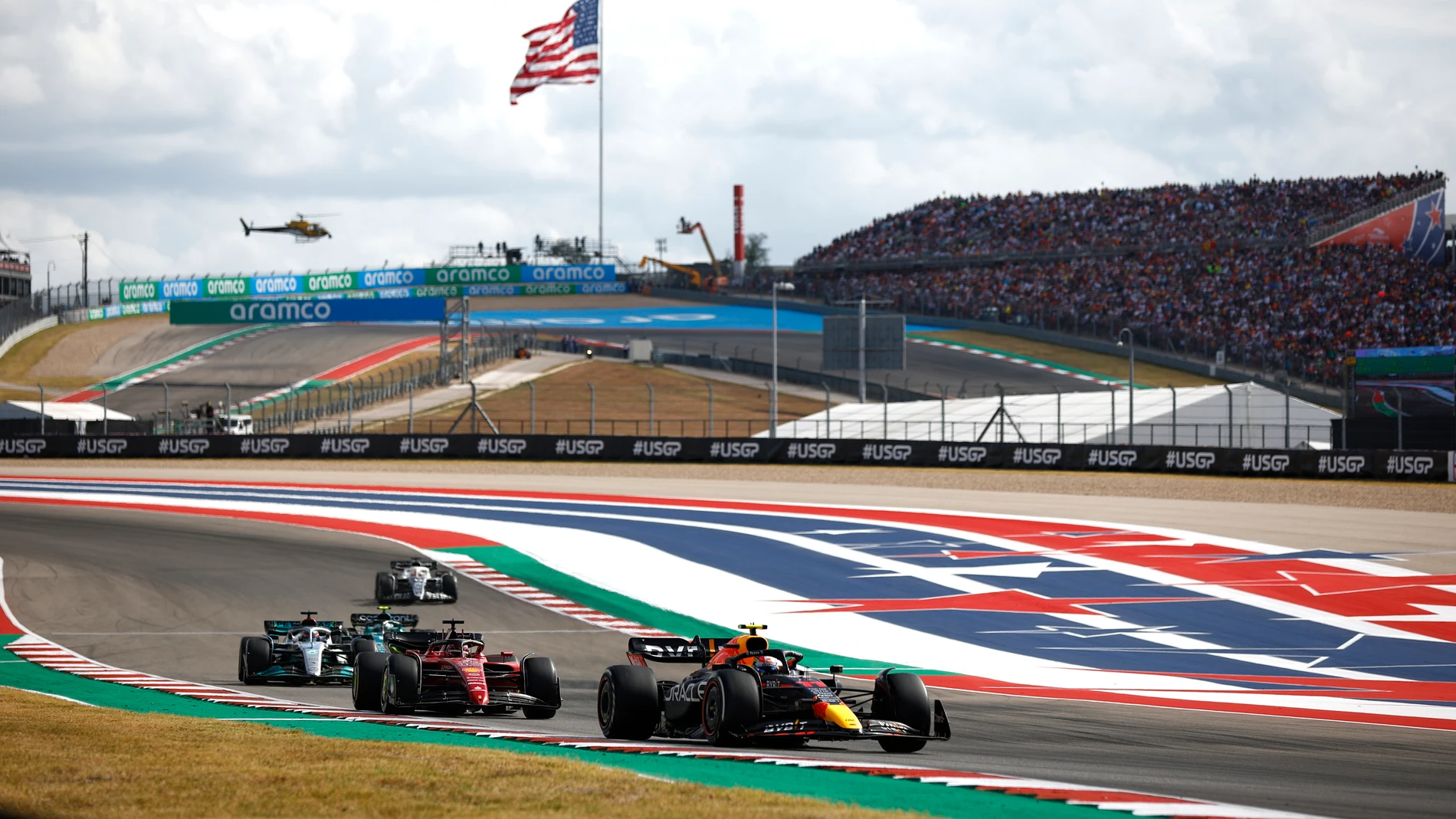 Los Fórmula 1, durante el GP de Estados Unidos 2022 en Austin