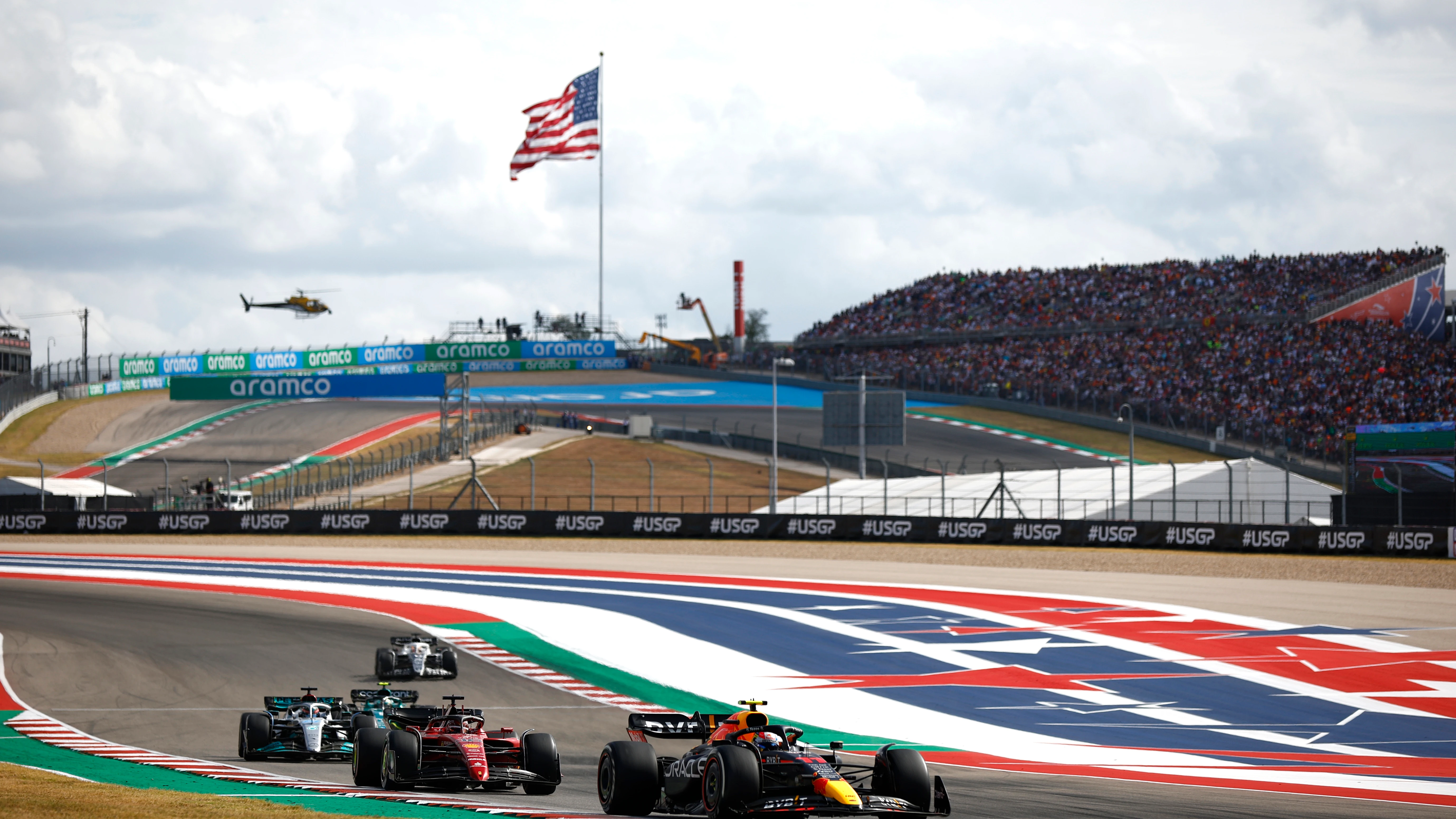 Los Fórmula 1, durante el GP de Estados Unidos 2022 en Austin
