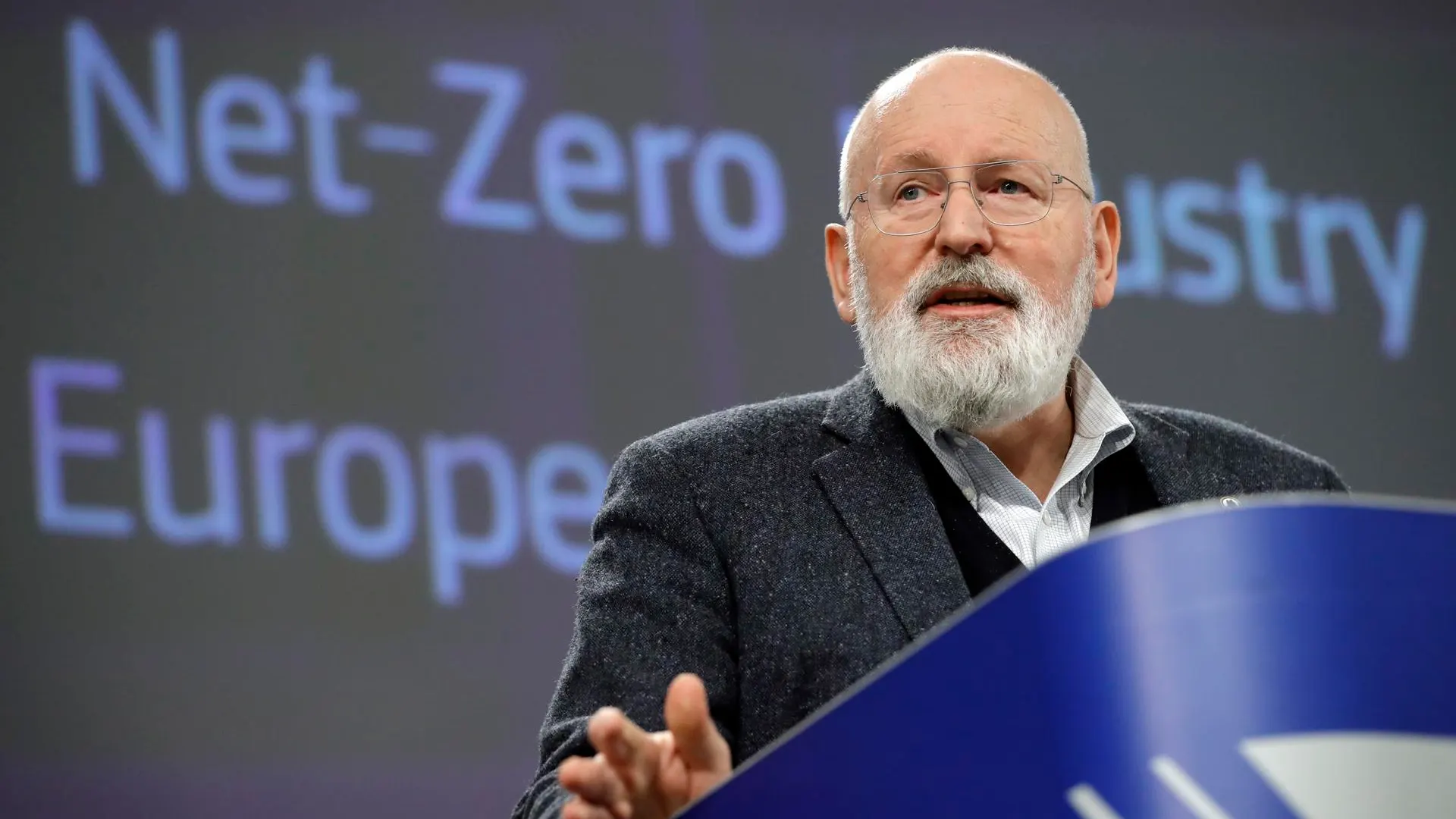 El vicepresidente de la Comisión Europea responsable del Pacto Verde, Frans Timmermans