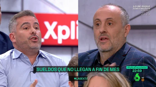 Tensión entre el dueño de peluquerías 'Rizos' e Inurrieta (economista): "No admito que digas que los empresarios somos defraudadores" Tensión entre el dueño de peluquerías 'Rizos' e Inurrieta (economista): "No admito que digas que los empresarios somos defraudadores"