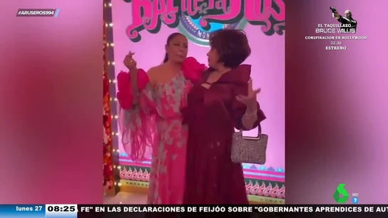 El improvisado e inesperado dúo musical de Isabel Pantoja y Shirley Bassey en el Baile de la Rosa El improvisado e inesperado dúo musical de Isabel Pantoja y Shirley Bassey en el Baile de la Rosa