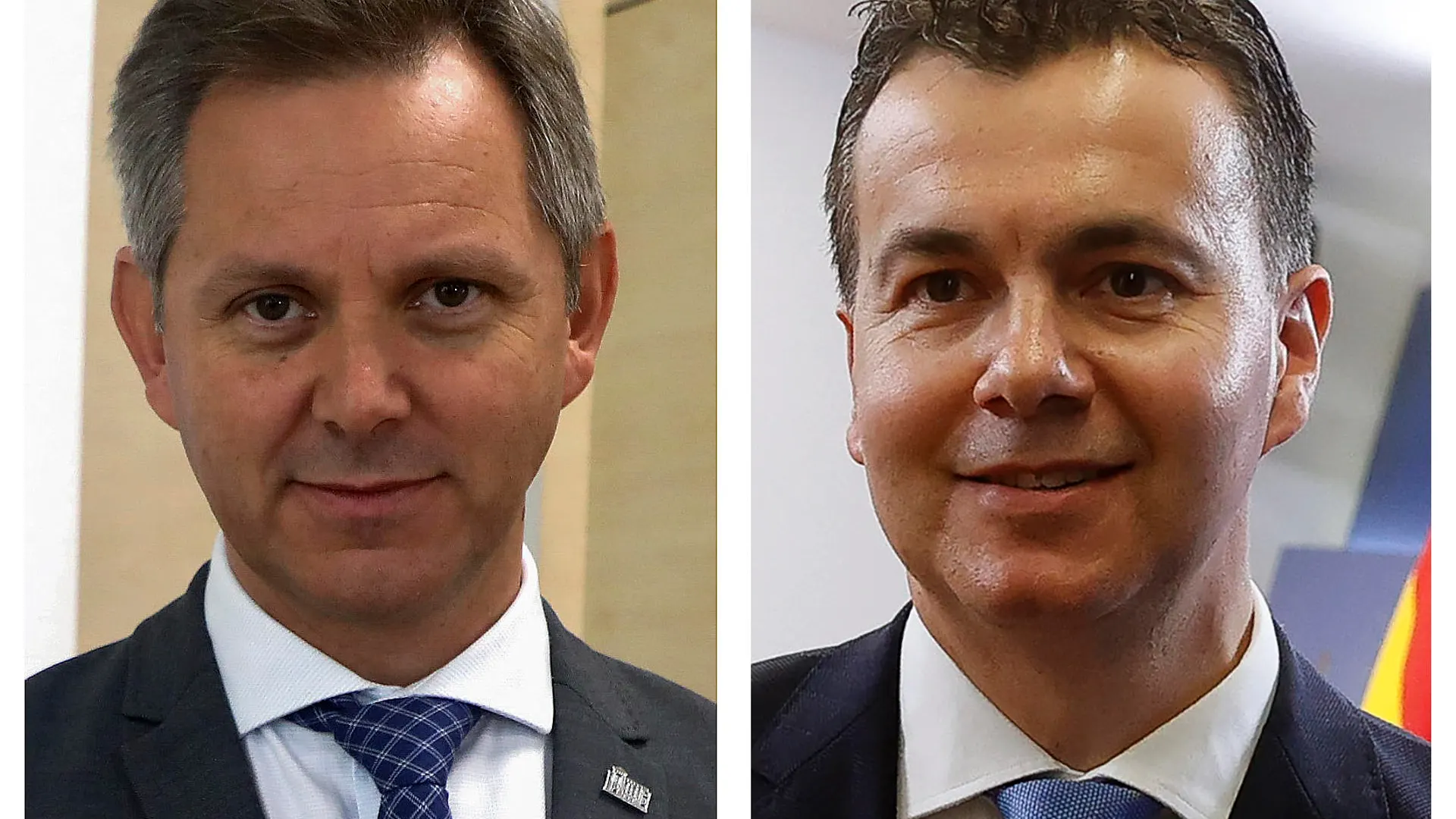 José Miñones (izquierda), y Héctor Gómez (derecha), nuevos ministros de Sanidad e Industria respectivamente.