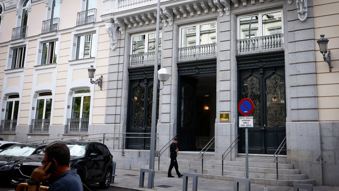 Fachada de la sede del Consejo General del Poder Judicial (CGPJ) en Madrid.