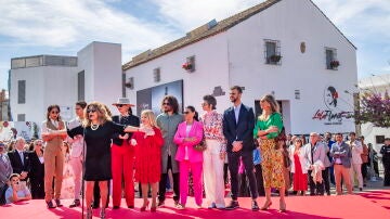La familia de Lola Flores durante la inauguración hoy viernes en Jerez de la Frontera (Cádiz) del Centro Cultural Lola Flores.