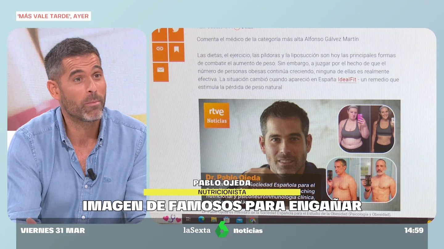 Así utilizan la imagen de famosos para vender productos adelgazantes: el fraude de las gotas que prometen perder 5 kilos en una semana Así utilizan la imagen de famosos para vender productos adelgazantes: el fraude de las gotas que prometen perder 5 kilos en una semana