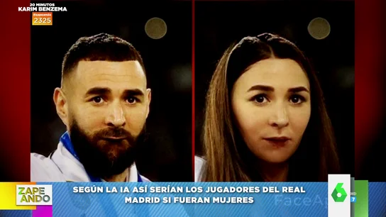 La inteligencia artificial convierte en mujeres a los jugadores del Real Madrid La inteligencia artificial convierte en mujeres a los jugadores del Real Madrid