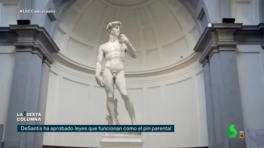 La cultura de la cancelación de la derecha: así censuró al pornográfico David de Miguel Ángel o la obra de Paco Bezerra En este vídeo, laSexta Columna analiza varios casos en los que ha sido la derecha la que ha aplicado su particular 'cultura de la cancelación', entre ellos la denuncia a un colegio de Estados Unidos por mostrar el 'pornográfico' David de Miguel Ángel.