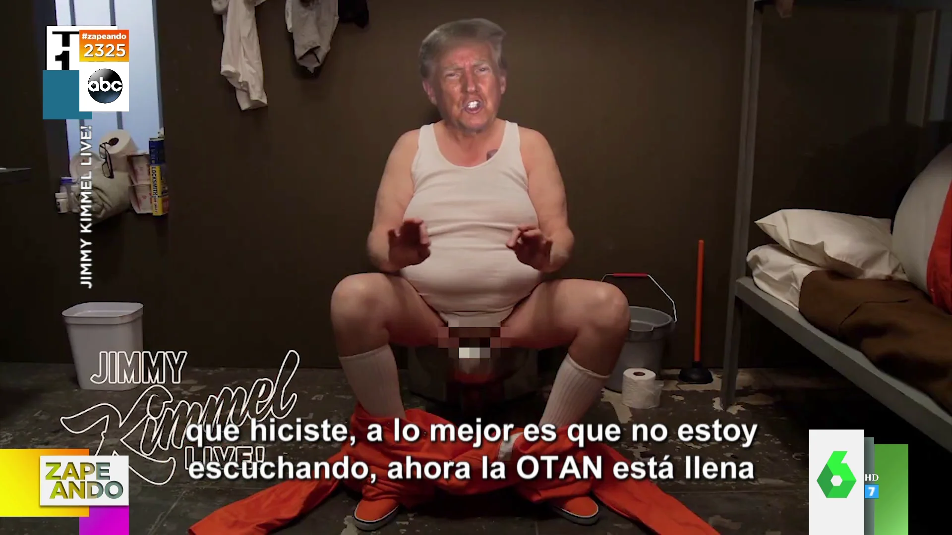 El cómico sketch de Trump que recrea cómo será su estancia en la cárcel