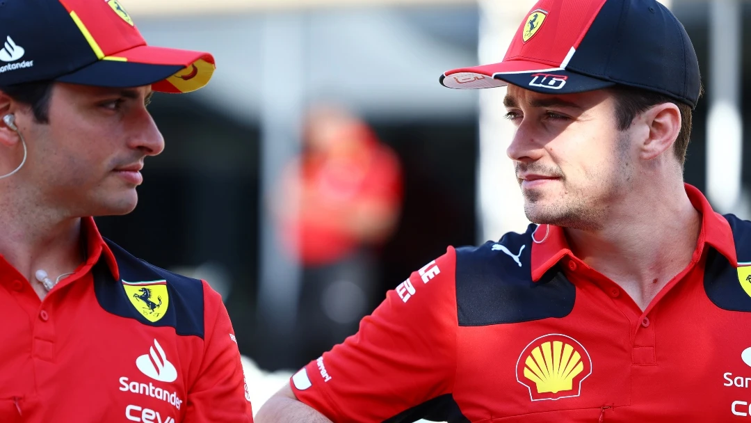 Charles Leclerc y Carlos Sainz