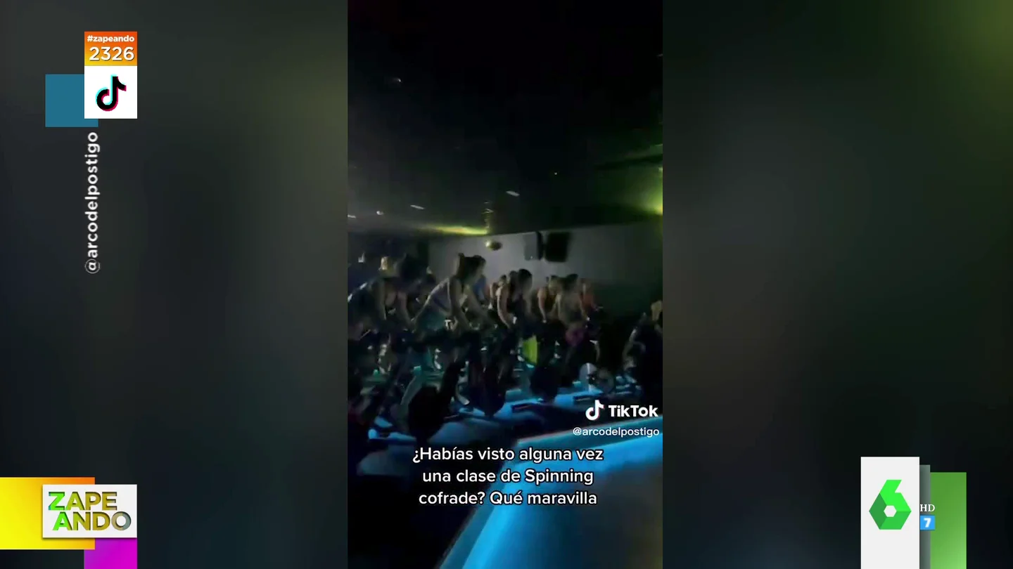 La surrealista clase de spinning ambientada en la Semana Santa: "¿Es devoción o se considera pecado?" La surrealista clase de spinning ambientada en la Semana Santa: "¿Es devoción o se considera pecado?"