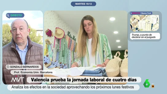 Gonzalo Bernardos explica por qué cree que se debería rebajar la jornada laboral "Estaría muy bien que algún partido prometiera una jornada laboral de 37 horas y media", comenta el economista, que en este vídeo asegura que "llegaremos a trabajar 20 horas cuando llegue la inteligencia artificial y tengamos un par de robots".