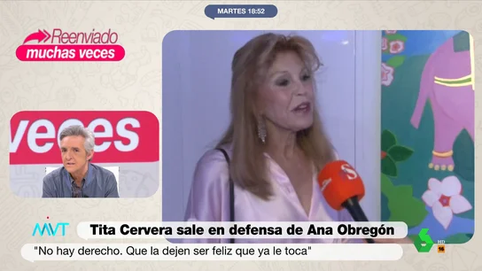 Ramoncín responde a Tita Cervera por su defensa de Ana Obregón La baronesa Thyssen defendió a Ana Obregón por tener un bebé por gestación subrogada y afirmó que "a todos nos toca ser felices": "Especialmente a los 20.000 niños que hay en este país y no encuentran quien les adopte", le contesta Ramoncín.