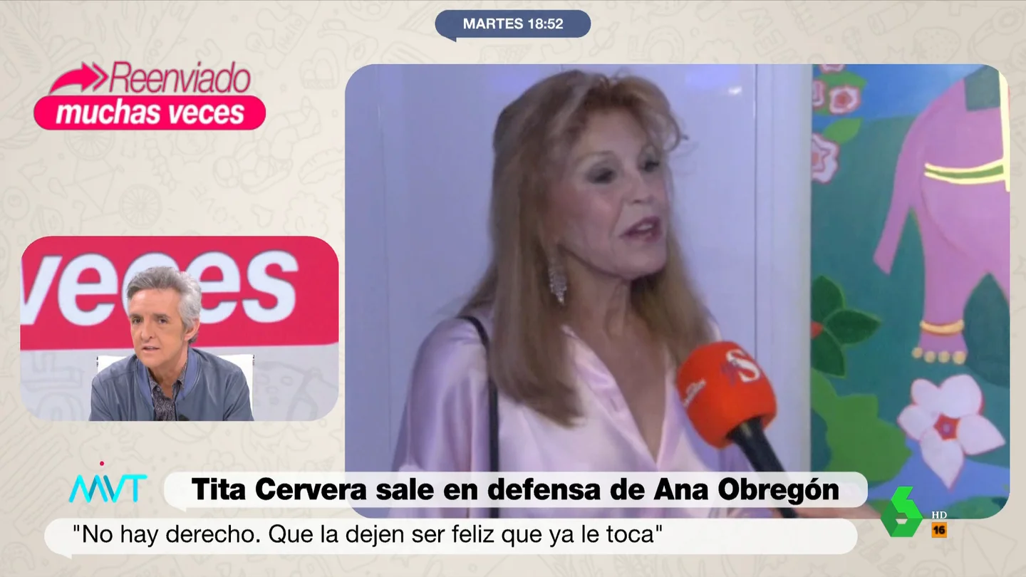 Ramoncín responde a Tita Cervera por su defensa de Ana Obregón La baronesa Thyssen defendió a Ana Obregón por tener un bebé por gestación subrogada y afirmó que "a todos nos toca ser felices": "Especialmente a los 20.000 niños que hay en este país y no encuentran quien les adopte", le contesta Ramoncín.