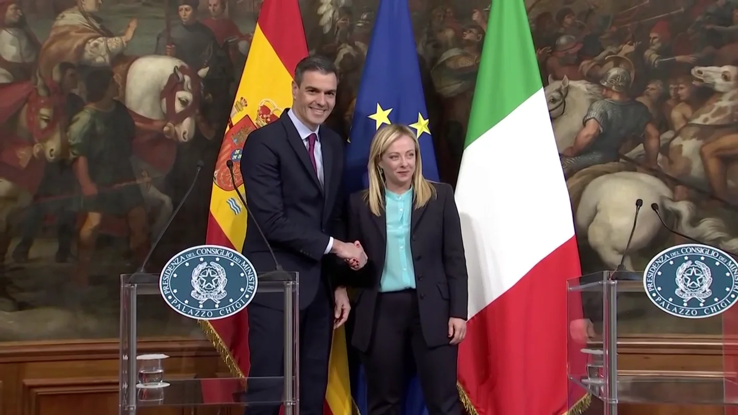 Sánchez y Meloni Sánchez y Meloni