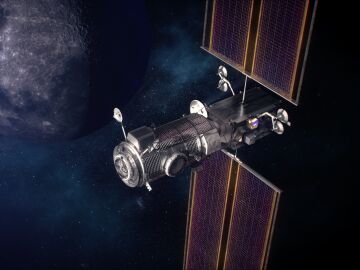 Ilustración de cómo sería Gateway, la estación espacial que orbitará la Luna
