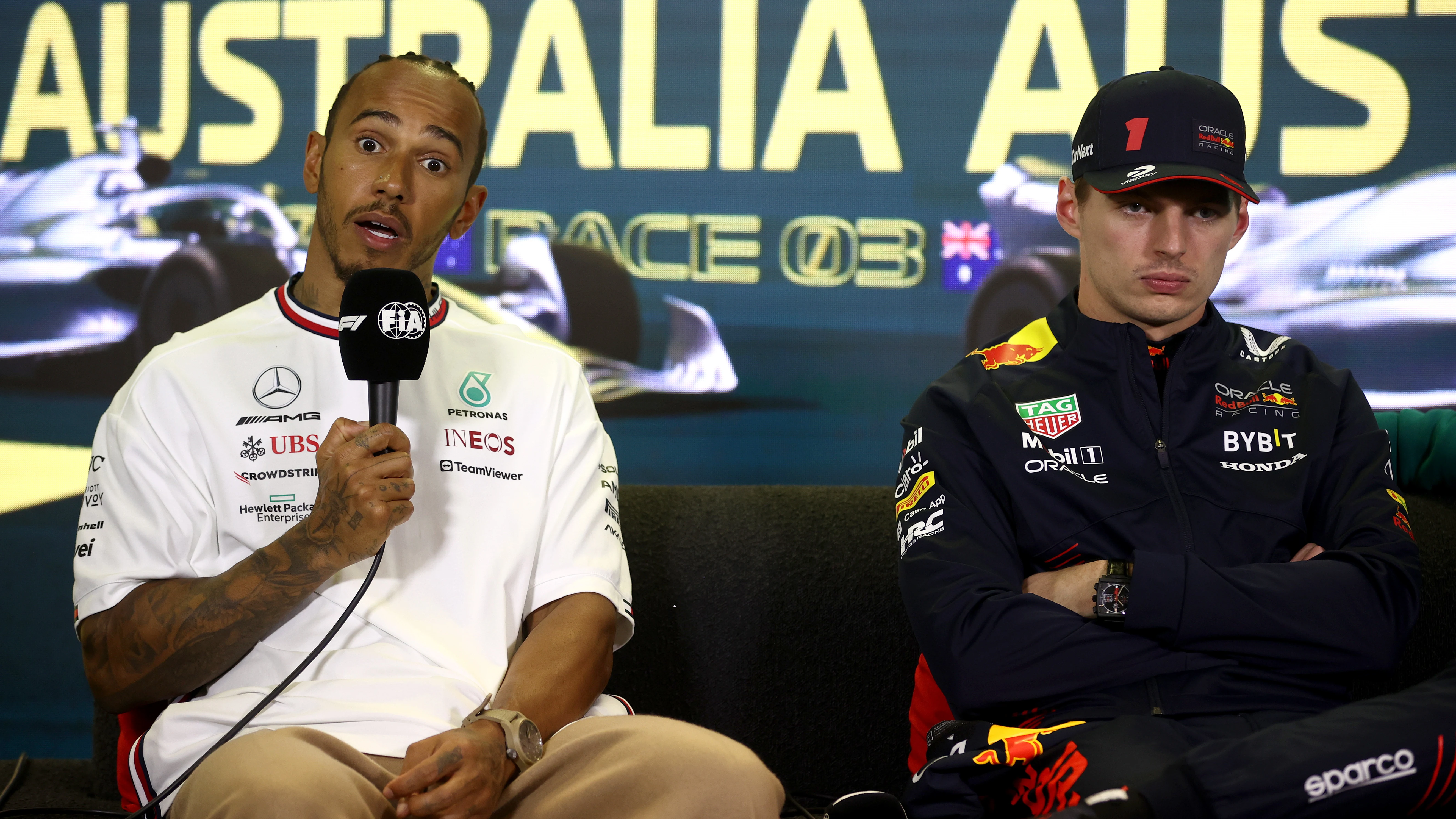 Lewis Hamilton y Max Verstappen