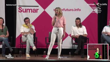 Vídeo manipulado - Yolanda Díaz sorprende cantando 'Por qué te vas' en pleno acto de Sumar