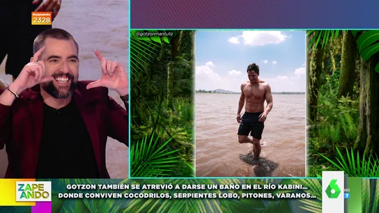Las fotos de Gotzon Mantuliz en bañador que llaman la atención de Dani Mateo Las fotos de Gotzon Mantuliz en bañador que llaman la atención de Dani Mateo