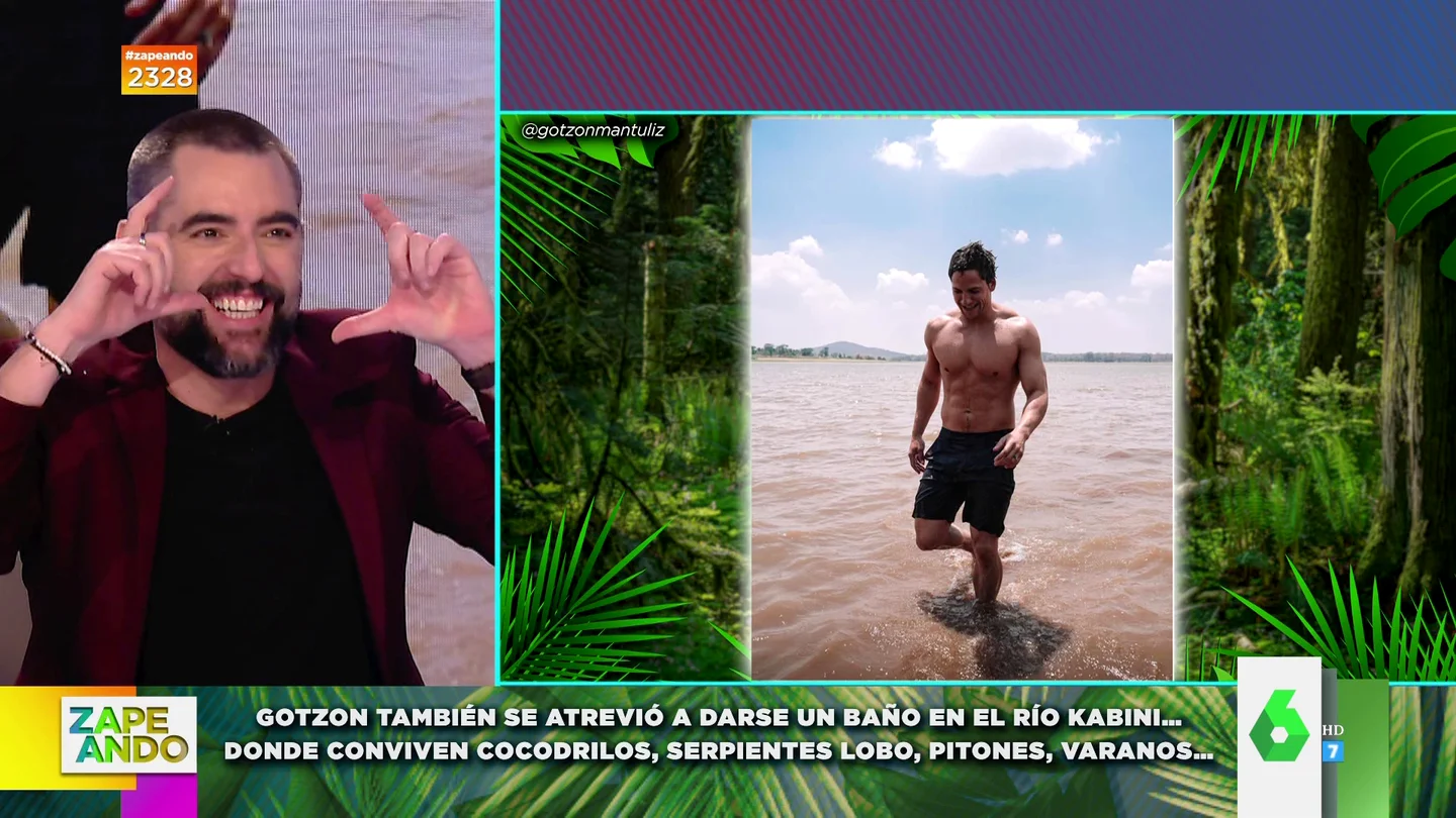 Las fotos de Gotzon Mantuliz en bañador que llaman la atención de Dani Mateo Las fotos de Gotzon Mantuliz en bañador que llaman la atención de Dani Mateo