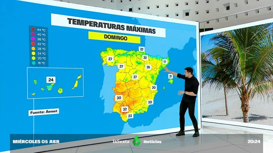 El tiempo en Semana Santa: las temperaturas tocarán techo durante el fin de semana superando los 30 grados El tiempo en Semana Santa: las temperaturas tocarán techo durante el fin de semana superando los 30 grados