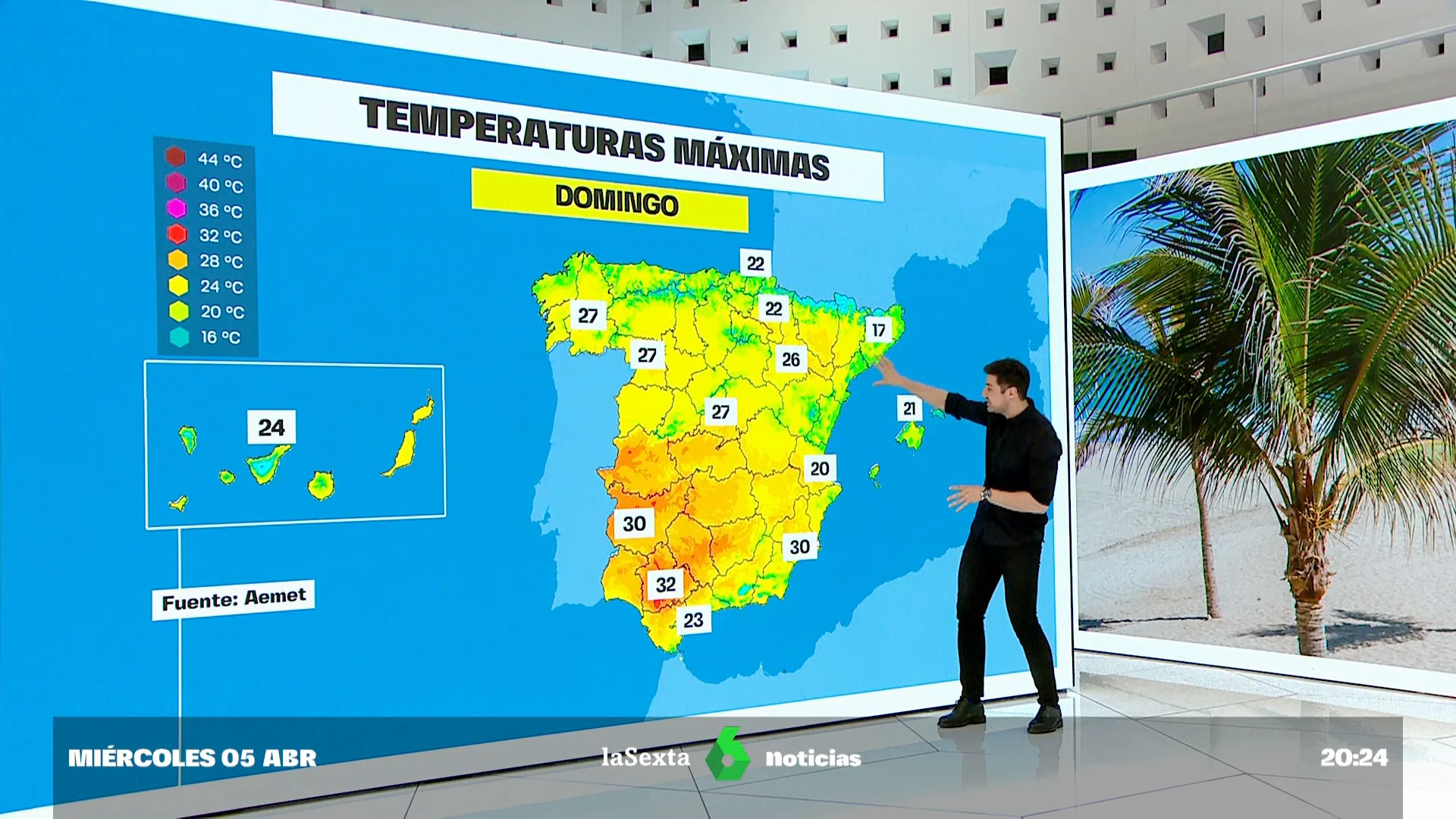 El tiempo en Semana Santa: las temperaturas tocarán techo durante el fin de semana superando los 30 grados