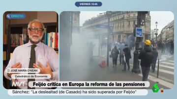 El análisis de José María O'Kean sobre la reforma de las pensiones en Francia: "No tiene lógica que sigan queriendo jubilarse a los 62"