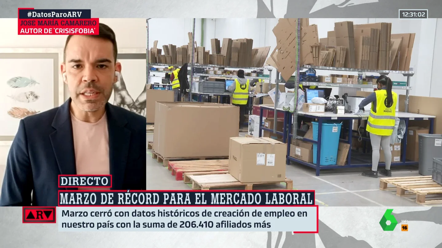 José María Camarero explica el "cambio fundamental" por el que ha mejorado la calidad del empleo en España José María Camarero explica el "cambio fundamental" por el que ha mejorado la calidad del empleo en España