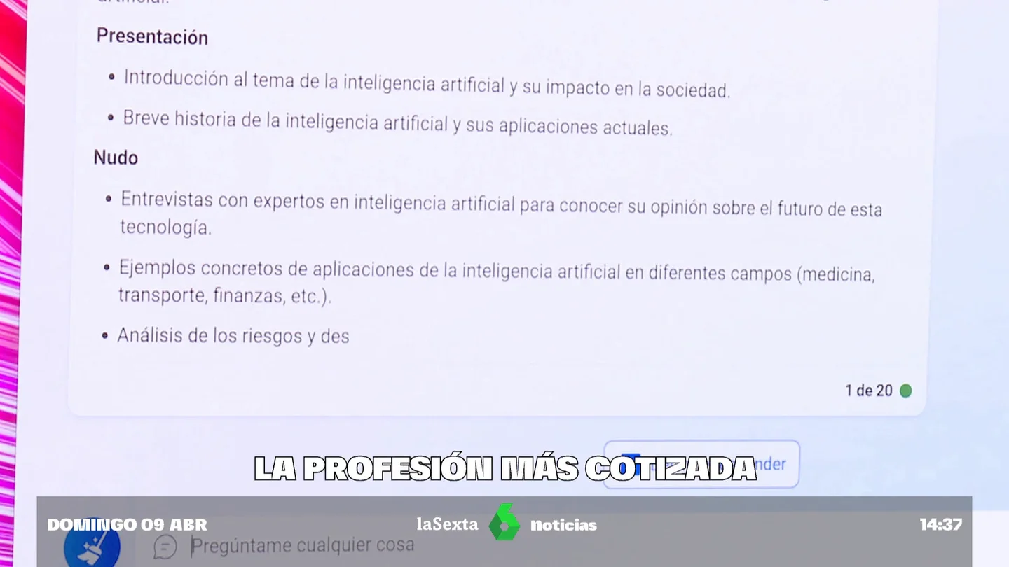 Enseñando a 'hablar' a la Inteligencia Artificial: "Es peligrosa para saber aquello que no manejamos" Enseñando a 'hablar' a la Inteligencia Artificial: "Es peligrosa para saber aquello que no manejamos"