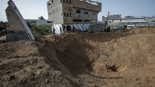 Daños causados por proyectiles israelíes en la Franja de Gaza, en plena escalada de tensión en la zona Daños causados por proyectiles israelíes en la Franja de Gaza, en plena escalada de tensión en la zona