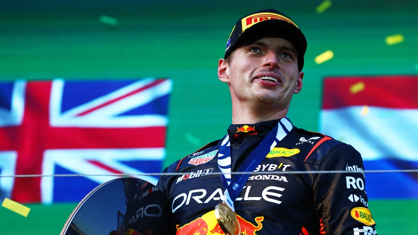 Max Verstappen, tras ganar una carrera Max Verstappen, tras ganar una carrera
