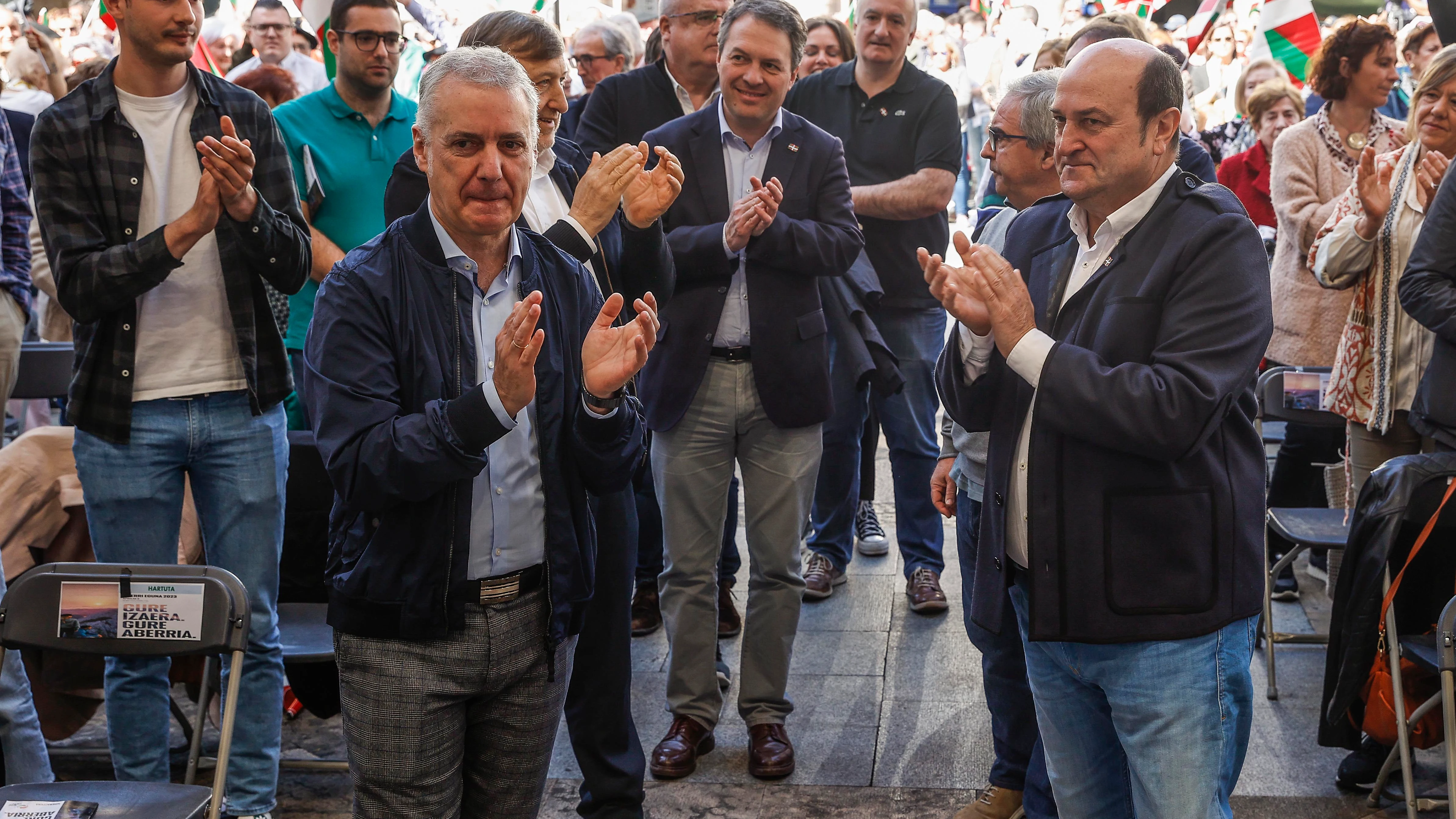 El PNV ha celebrado el Aberri Eguna (Día de la Patria Vasca) este domingo con un acto en la Plaza Nueva de Bilbao