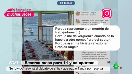 La respuesta viral de un restaurante a una mujer que reservó para once y no apareció La respuesta viral de un restaurante a una mujer que reservó para once y no apareció