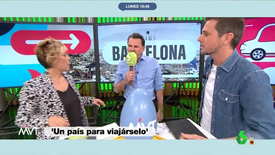 La reacción de Cristina Pardo al ver a Iñaki López devorar un micro de laSexta Luis Calero visita Cataluña para saber más sobre la tradición de las monas de Pascua y se lleva a plató algunas de estas figuras de chocolate personalizadas para Más Vale Tarde que, en este vídeo, Cristina Pardo e Iñaki López se comen en directo.