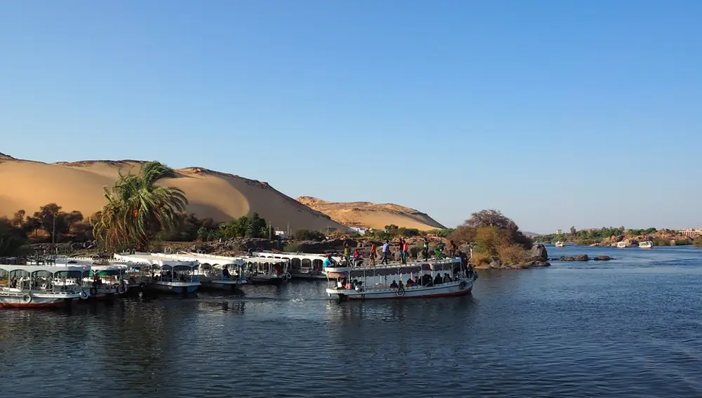 Falúas por el Nilo