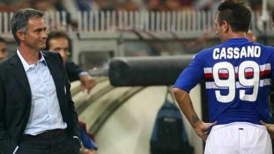 Mourinho y Cassano Mourinho y Cassano