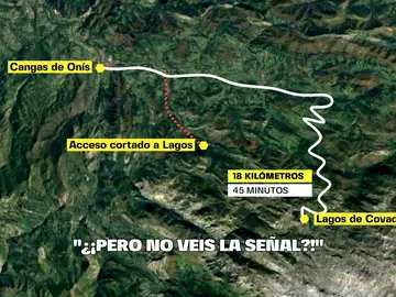 El error de Google Maps para llegar a los Lagos de Covadonga que ha colapsado varios pueblos